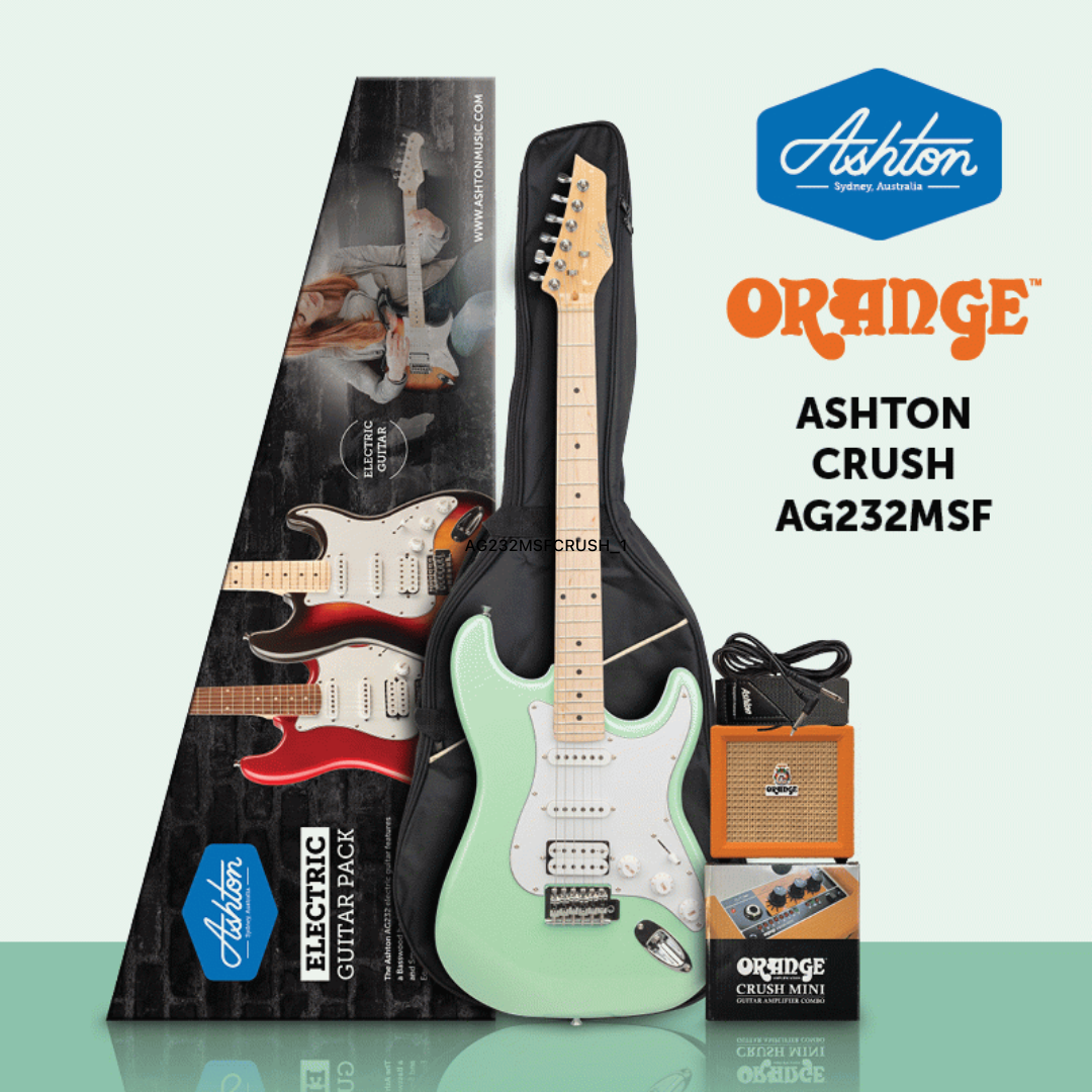 ASHTON AG232MSF ELECTRIC GUITAR W CRUSH MINI Caringbah Music
