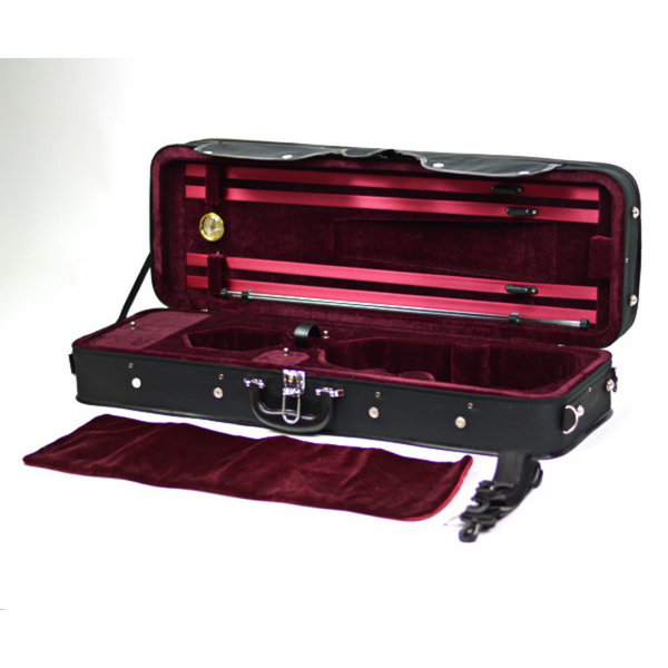 TG Oblong Violin Case-Hill Style Blk/Wine