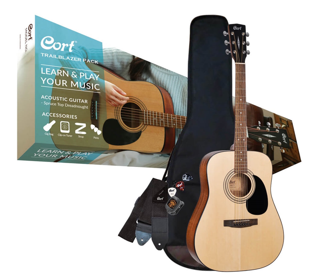 CORT CAP810 Trailblazer Open Pore Acoustic Guitar Pack [C10245]