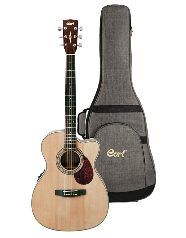 Cort L500E OM Size Acoustic/Electric in Gig Bag