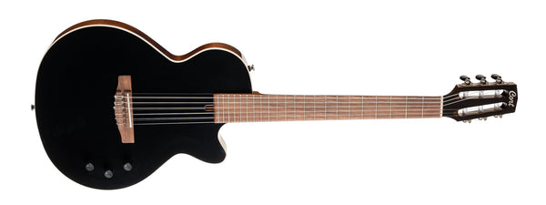 CORT SUNSET NYLECTRIC II BK CHAMBERED CLASSICAL GUITAR GLOSS