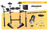Carlsbro	CSD100 	5 Piece Electronic Drum Kit Package.