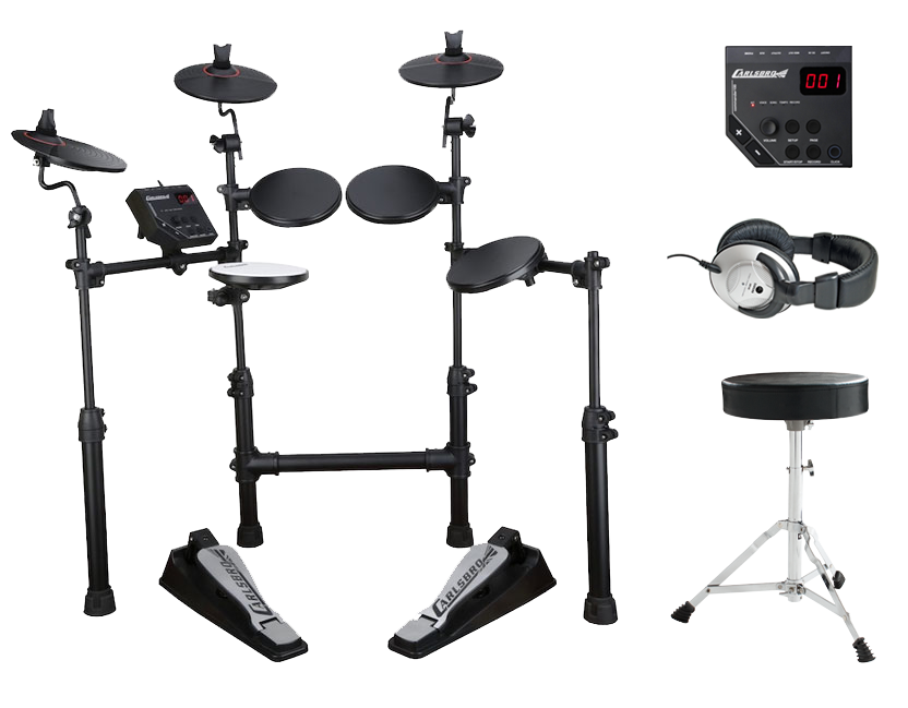 Carlsbro	CSD100 	5 Piece Electronic Drum Kit Package.