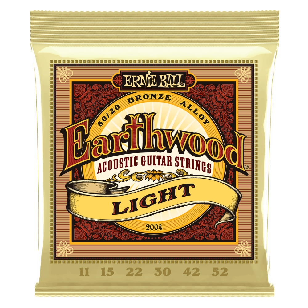Ernie Ball Light Earthwood 80/20 Bronze Acoustic Guitar Strings 11-52 Inc FREE SHIPPING