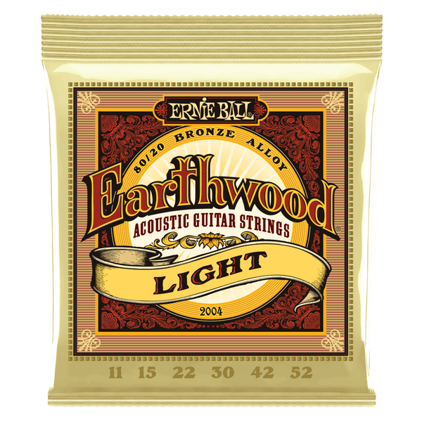 Ernie Ball Light Earthwood 80/20 Bronze Acoustic Guitar Strings 11-52 Inc FREE SHIPPING