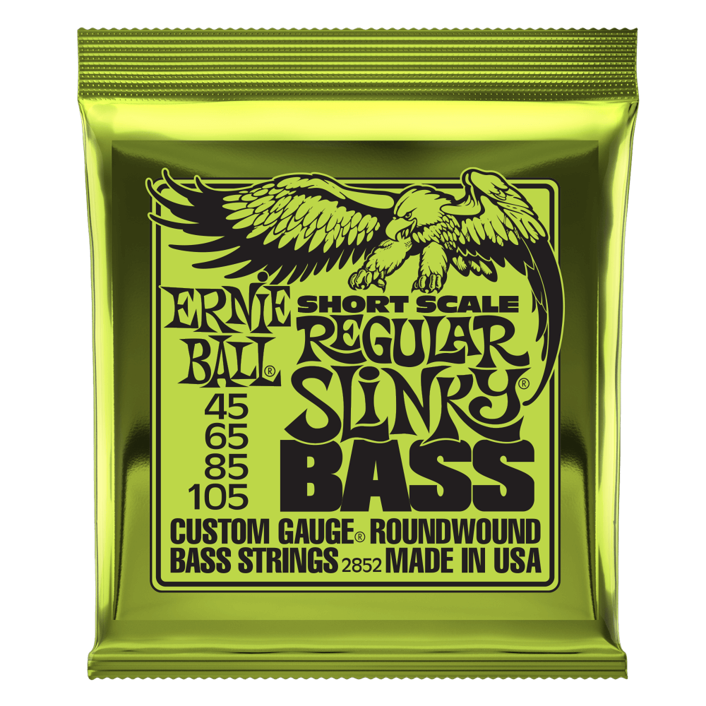 Ernie Ball Regular Slinky Nickel Wound Short Scale Electric Bass Strings 45-105. Inc FREE SHIPPING