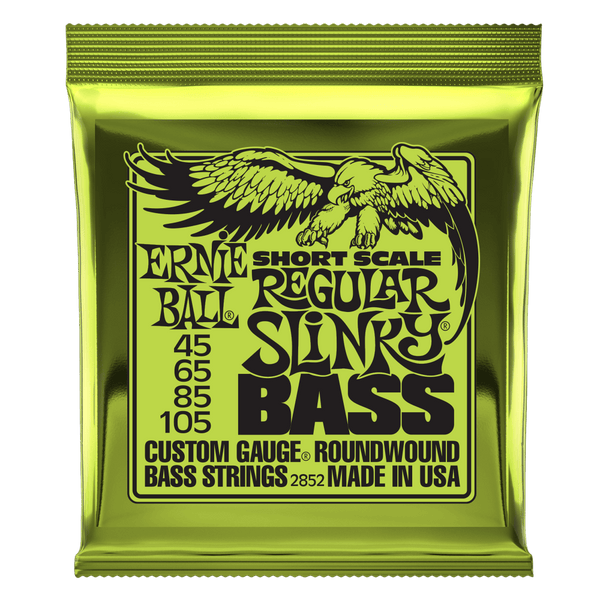 Ernie Ball Regular Slinky Nickel Wound Short Scale Electric Bass Strings 45-105. Inc FREE SHIPPING