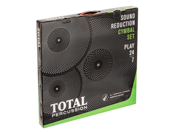 Total Percussion 14 16 20 Practice Quiet Cymbals Pack Box Set