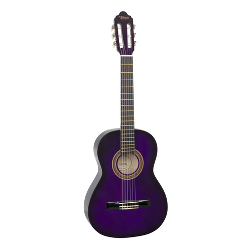 Valencia VC103 100 Series 3/4 Size Nylon String Classical Guitar - Purple Burst