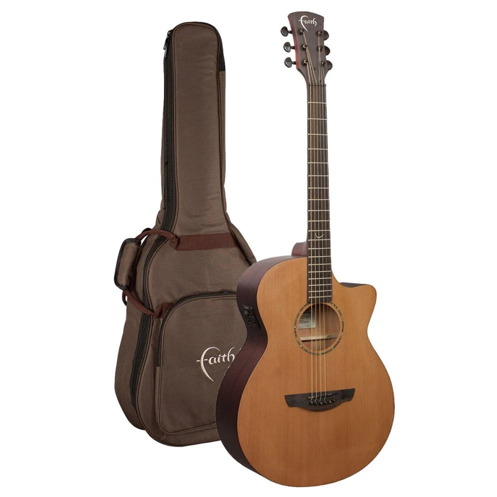 Faith Naked Venus Cedar Acoustic Guitar and Bag (FKVCD)