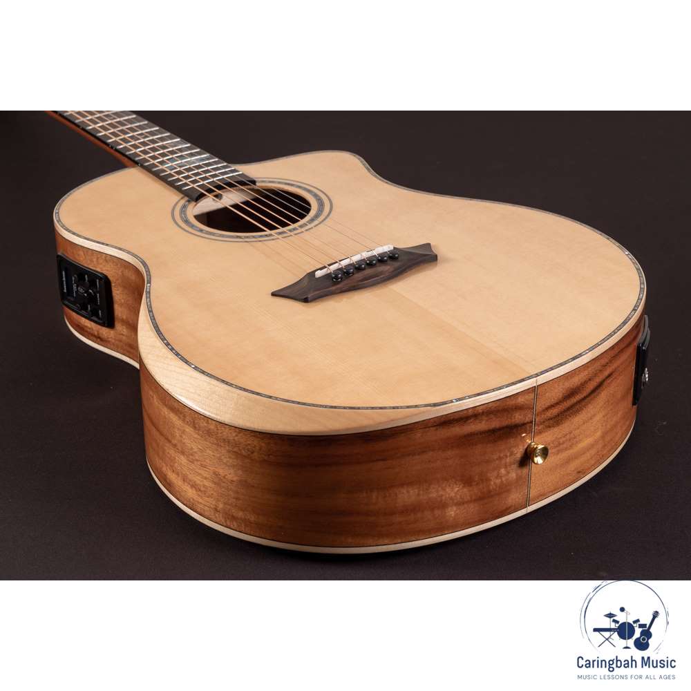 Washburn BTSC56SCE-D-U Bella Tono 'Allure' Acoustic Electric Guitar Studio, Natural w/ Cutaway & EQ