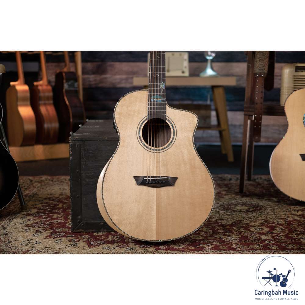 Washburn BTSC56SCE-D-U Bella Tono 'Allure' Acoustic Electric Guitar Studio, Natural w/ Cutaway & EQ