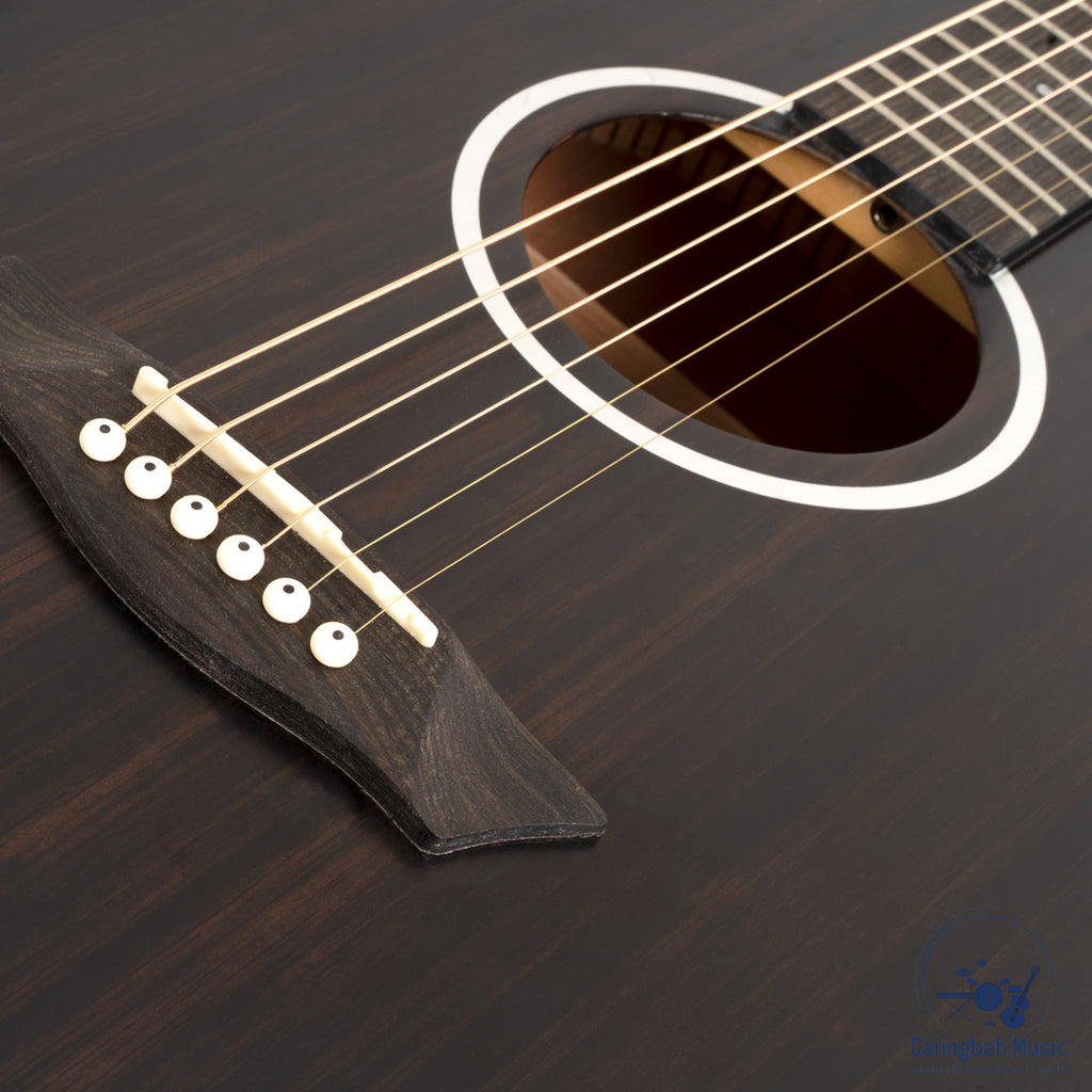 Washburn DFED-A-U Deep Forest Ebony D Dreadnought Acoustic Guitar