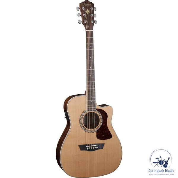 Washburn HF11SCE Heritage 10 Folk Acoustic-Electric Guitar w/ Cutaway &amp; EQ