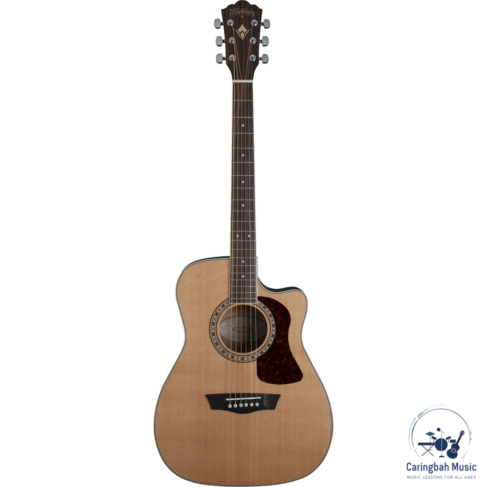 Washburn HF11SCE Heritage 10 Folk Acoustic-Electric Guitar w/ Cutaway & EQ