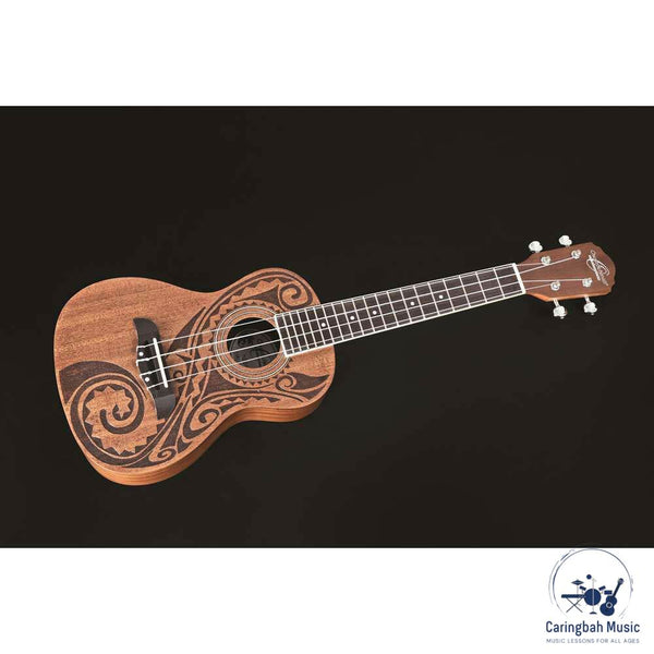 Oscar Schmidt OU2TAT-A-U Concert Ukulele Hawaiian Tattoo