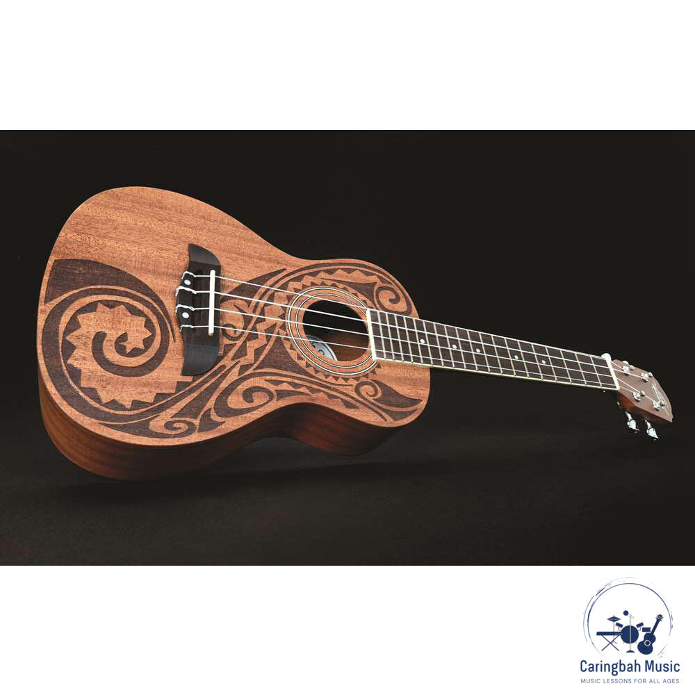 Oscar Schmidt OU2TAT-A-U Concert Ukulele Hawaiian Tattoo